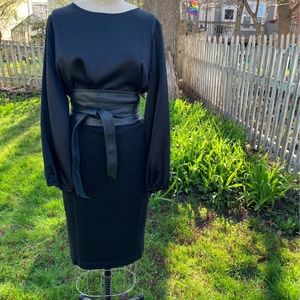 Wolford Black Knit Pencil Skirt